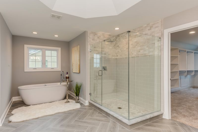 Glass and Stone Combo Shower